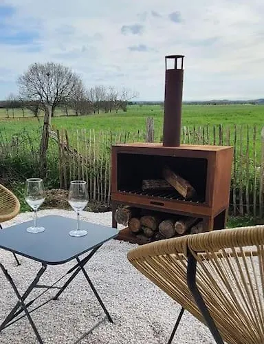 Chalet Tiny House Petite Balnéo Cheminée Exterieure
