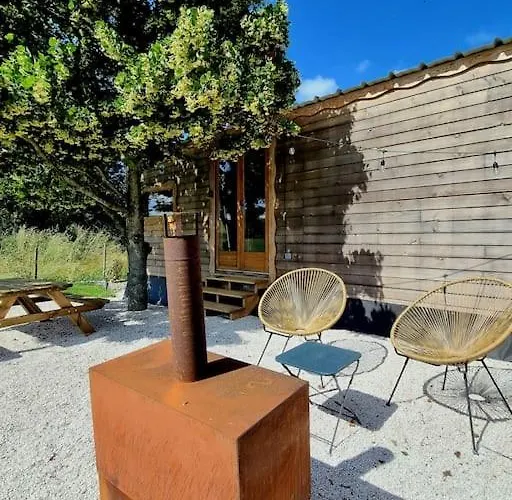 Tiny House Petite Balnéo Cheminée Exterieure Chalet *